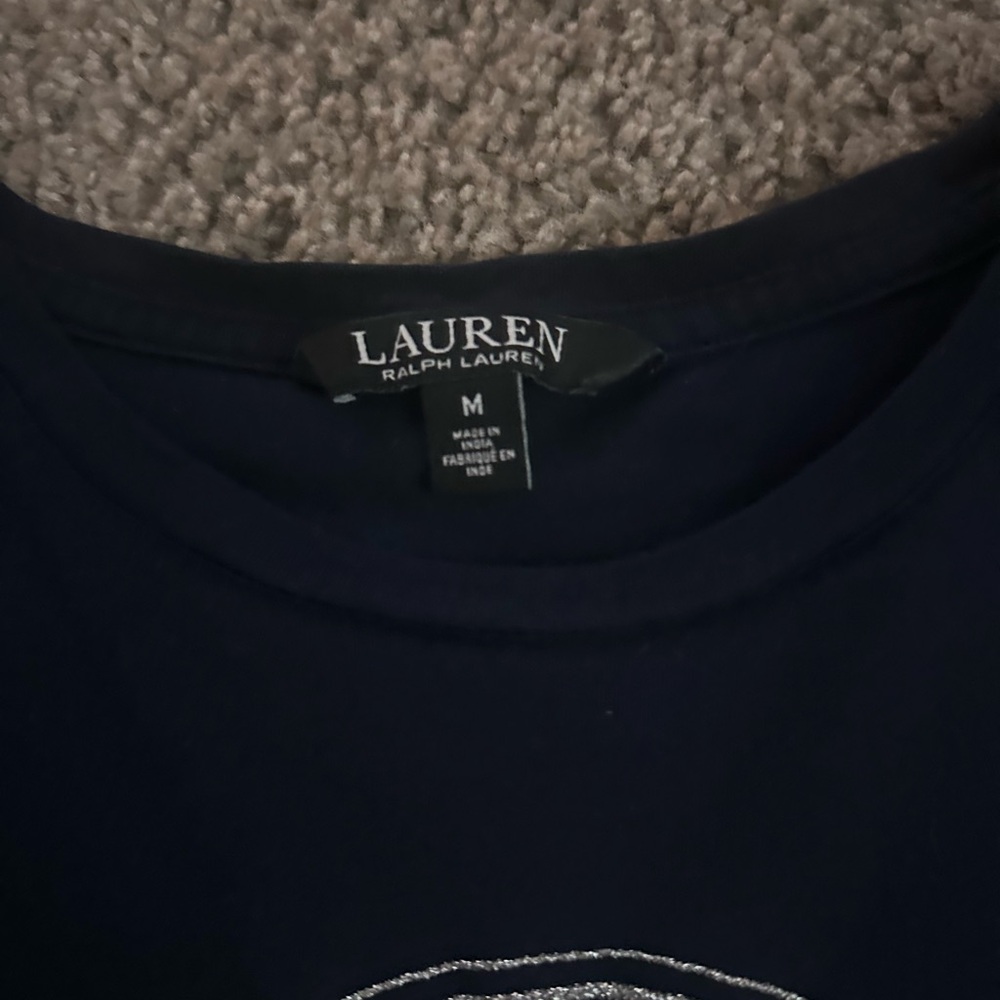 Ralph Lauren Dark Blue Logo Tee - Picture 5 of 7